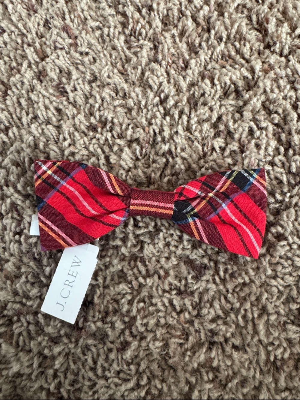 J. Crew Red Plaid Bow Barrette
